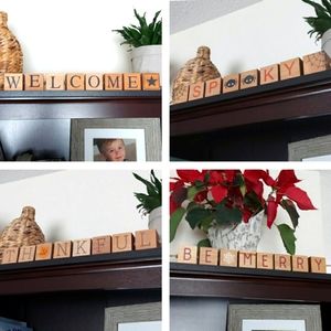 4-Sided Welcome Block Decor